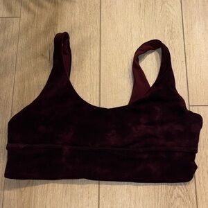 Lululemon Athletica Dark Maroon Sports Bra
